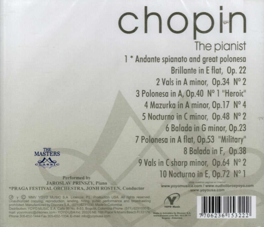 CD CHOPIN THE PIANIST