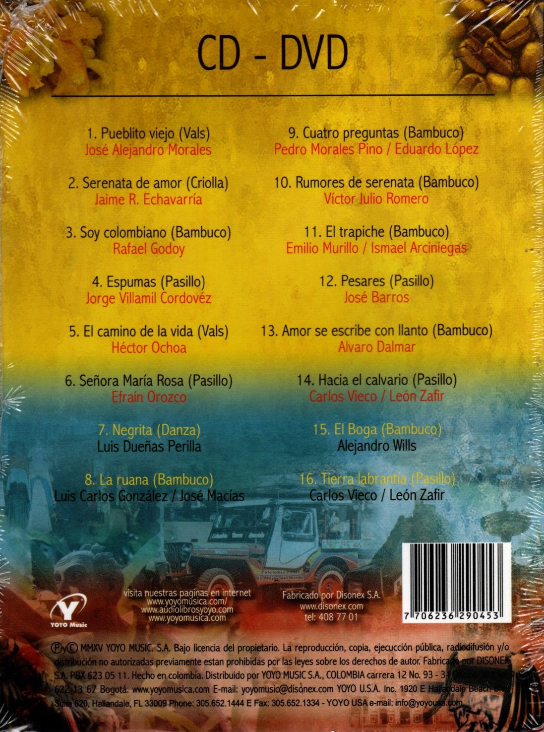 CD+DVD Rumores De Serenata - La Gran Rondalla Colombiana