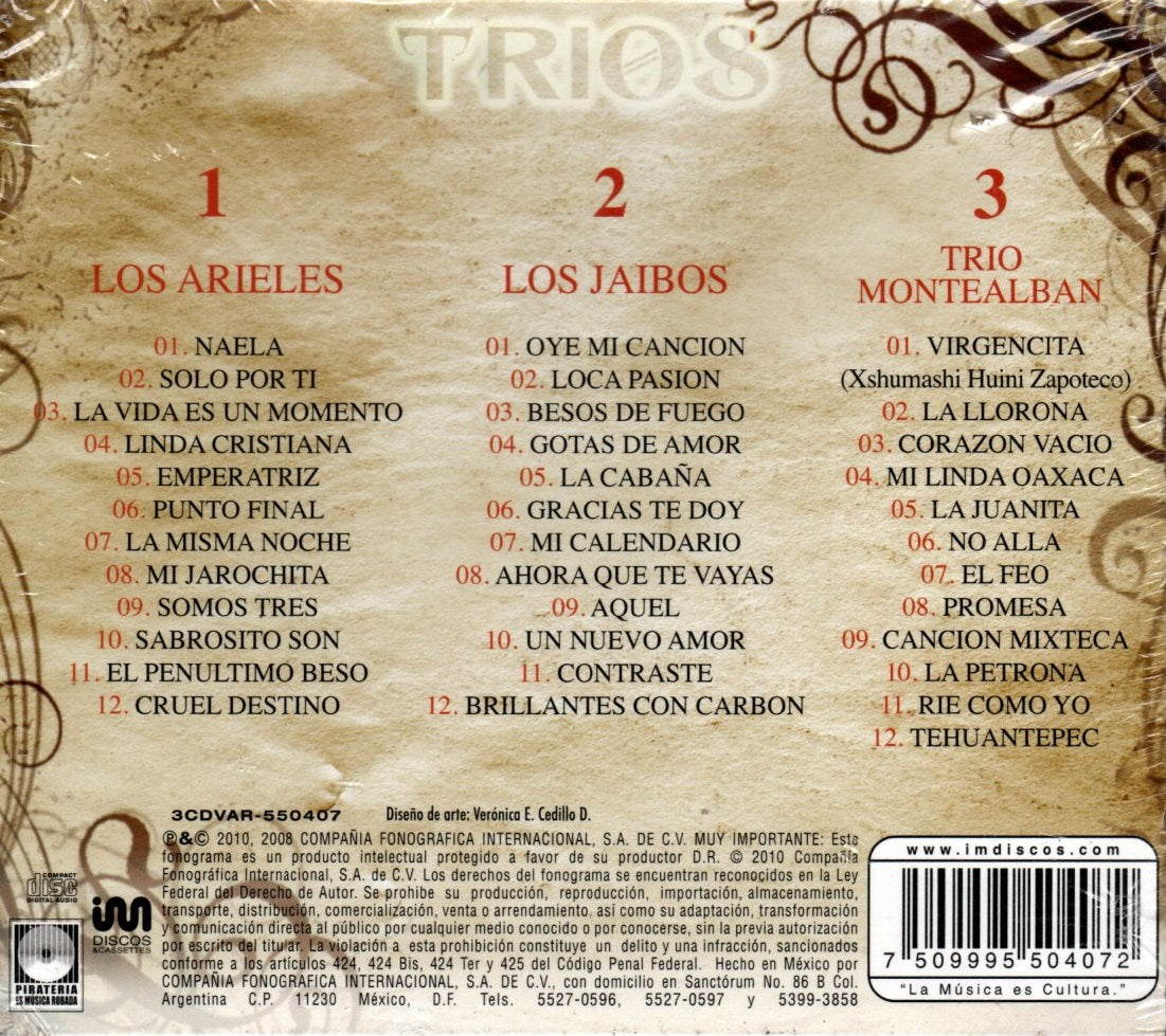 CDX3 Trios - Los Arieles, Los Jaibos, Trio Montealban