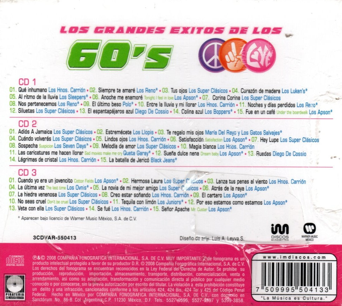CDX3 Los Grandes Exitos De Los 60'S