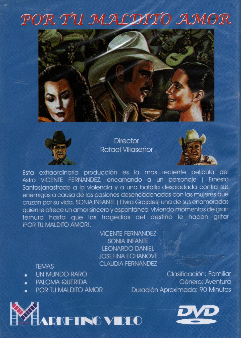 DVD VICENTE FERNANDEZ - POR TU MALDITO AMOR