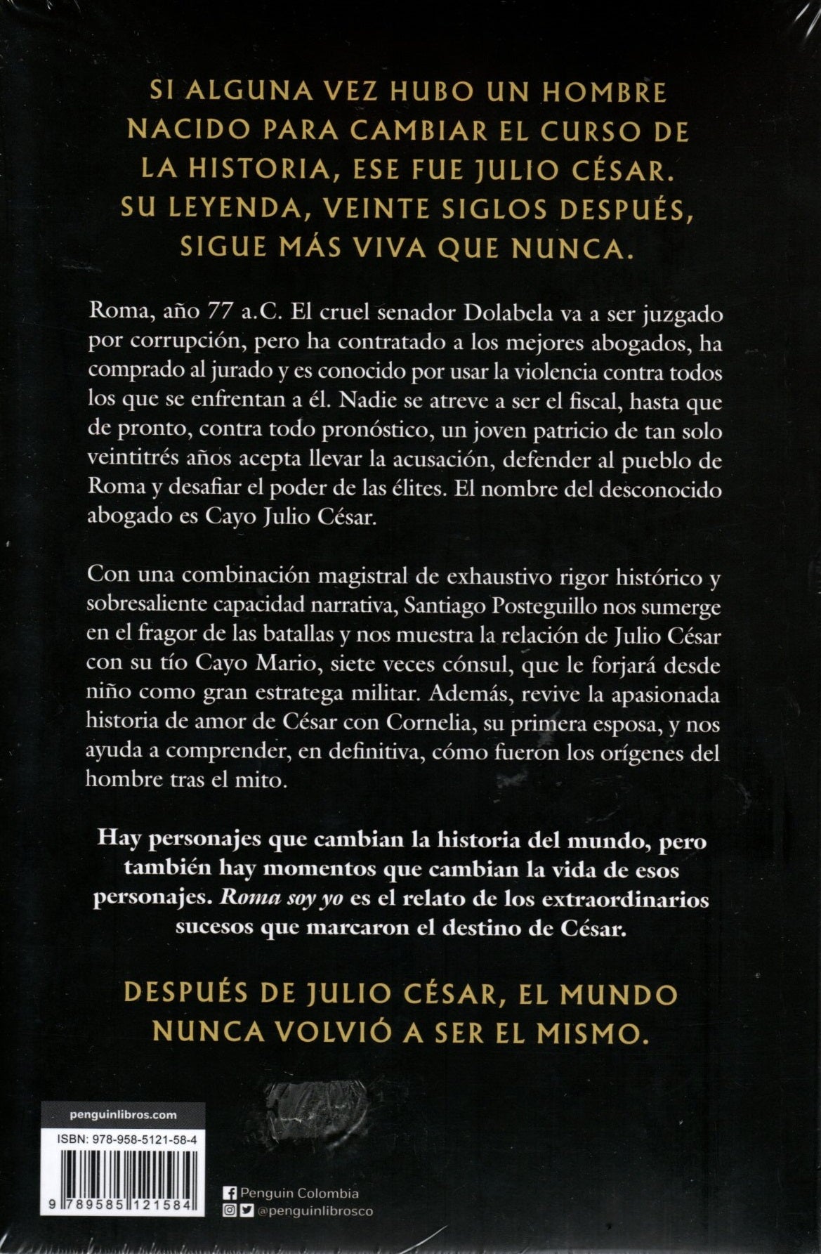 Libro Santiago Posteguillo - Roma Soy Yo