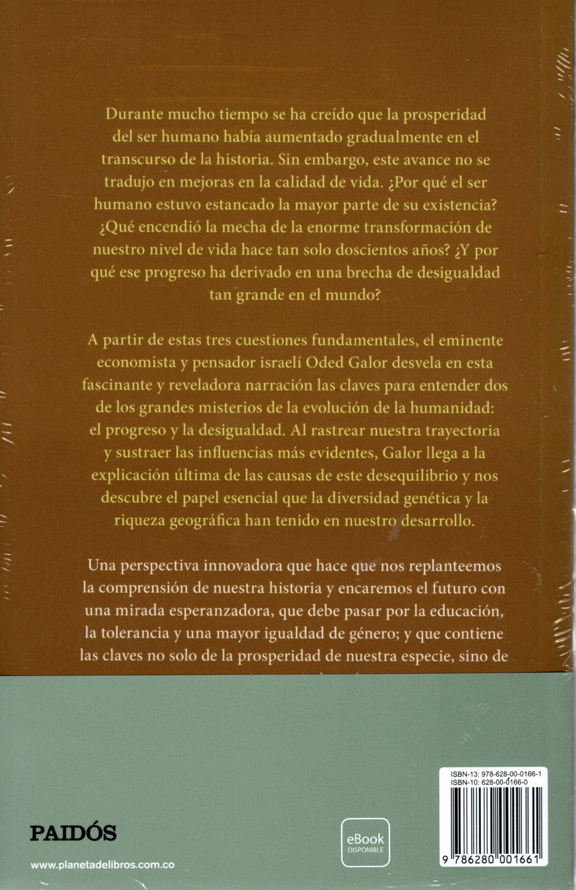 Libro Oded Galor - El Viaje De La Humanidad