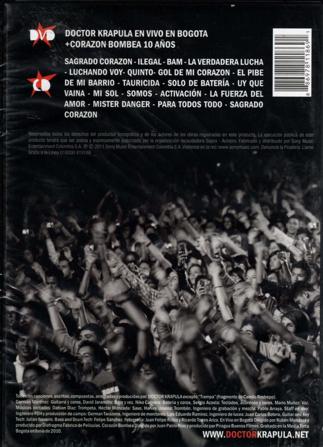 DVD + CD Doctor Krapula - Corazón Bombea