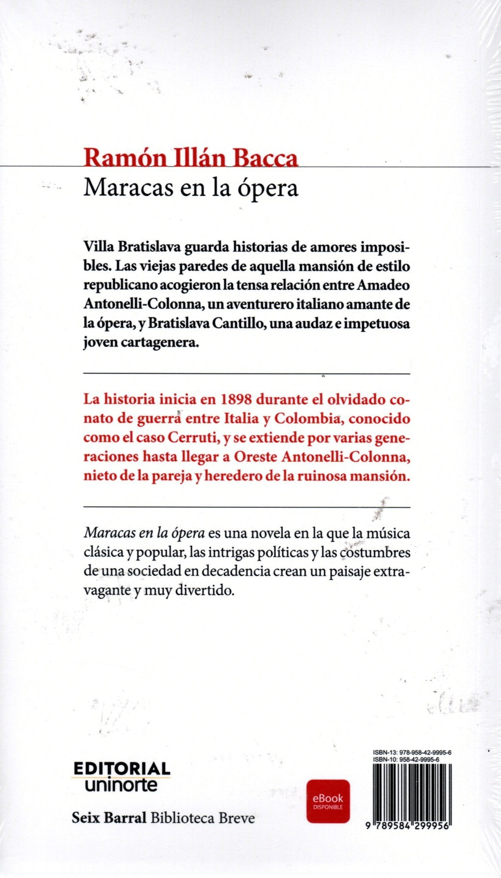 Libro Ramón Illán Bacca - Maracas En El Ópera