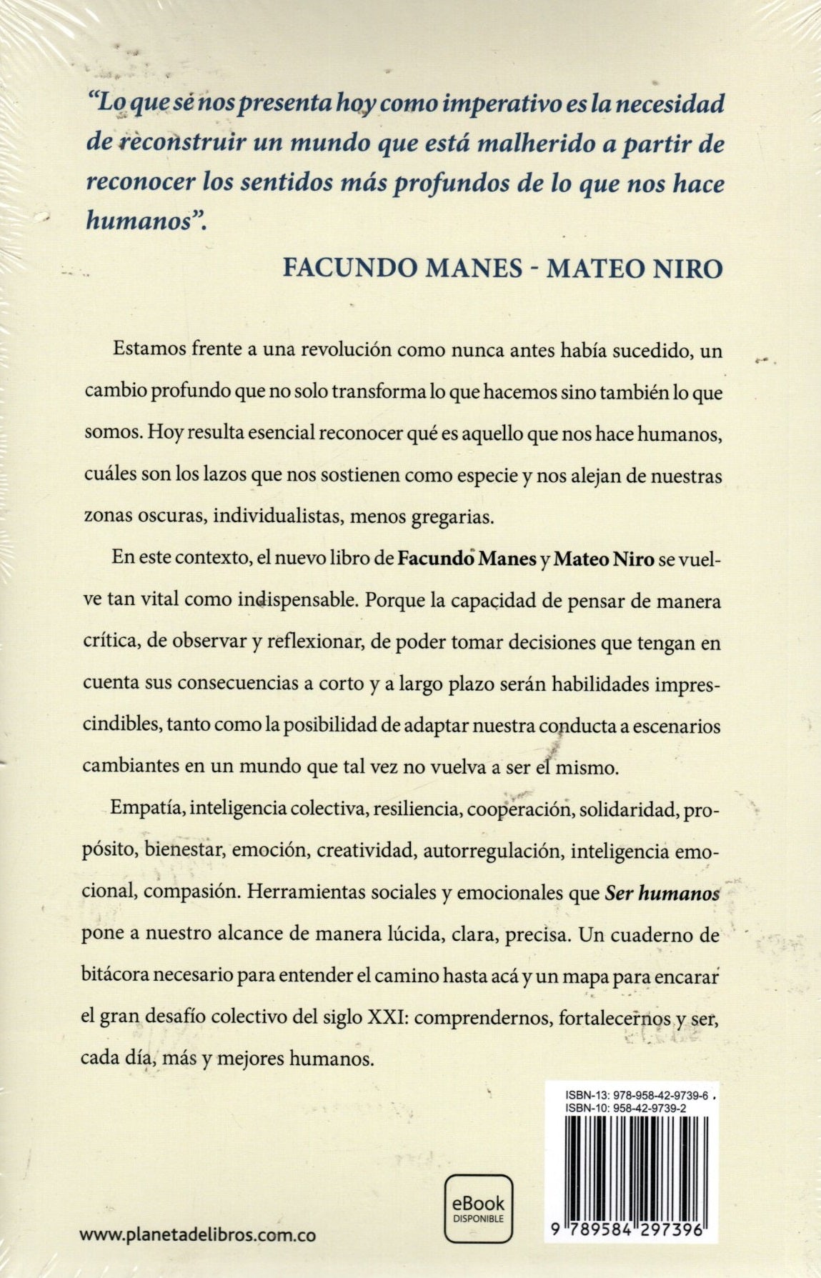 Libro Facundo Manes - Ser Humanos