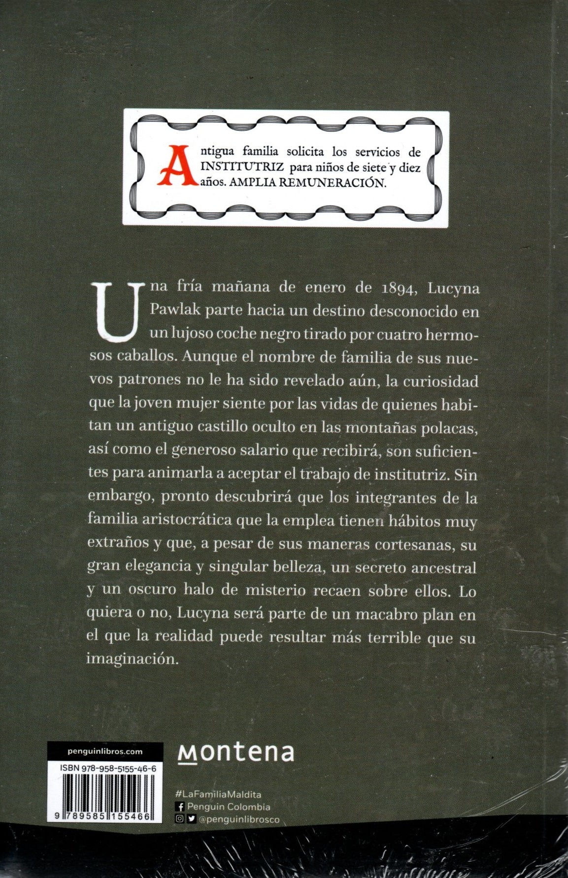 Libro Carolina Andújar - La Familia Maldita