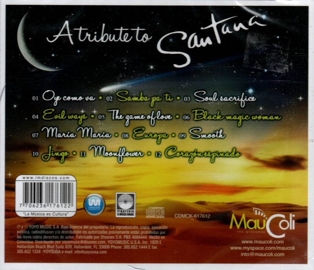 CD Mau Cali - Atribute To Santana