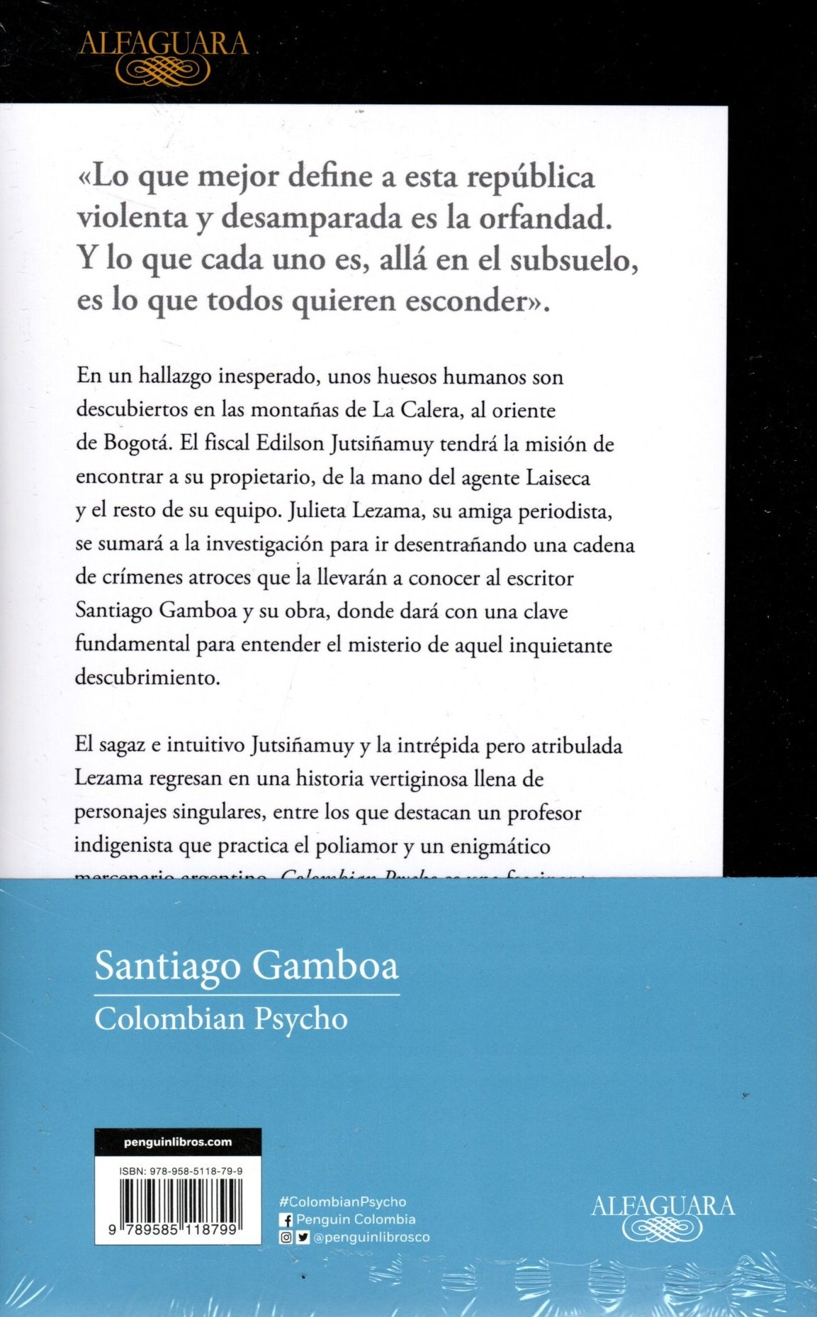 Libro Santiago Gamboa - Colombian Psycho