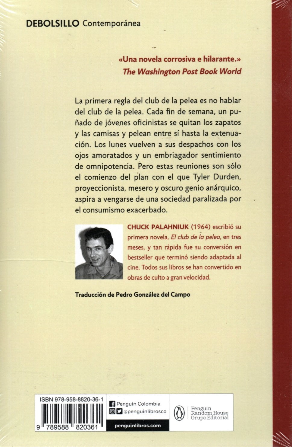 Libro Chuck Palahniuk - El Club De La Pelea