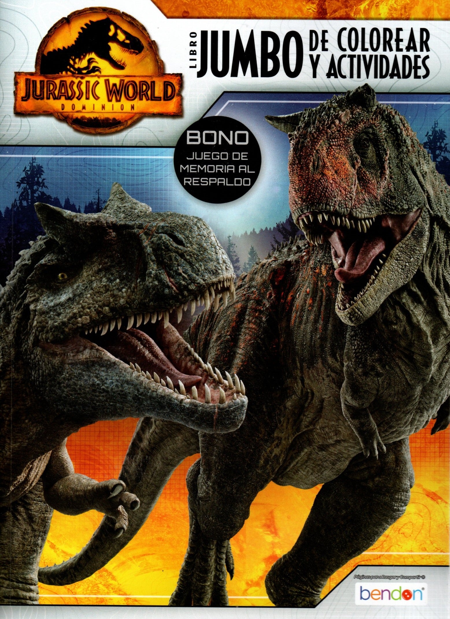 Libro Jurassic World - Jumbo De Colorear Y Actividades