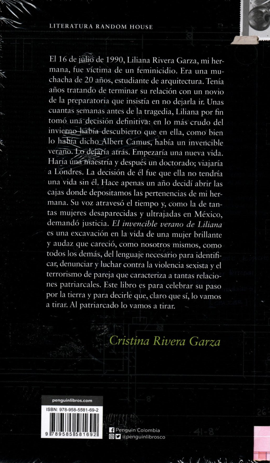 Libro Cristina Rivera Garza - El Invencible Verano De Liliana