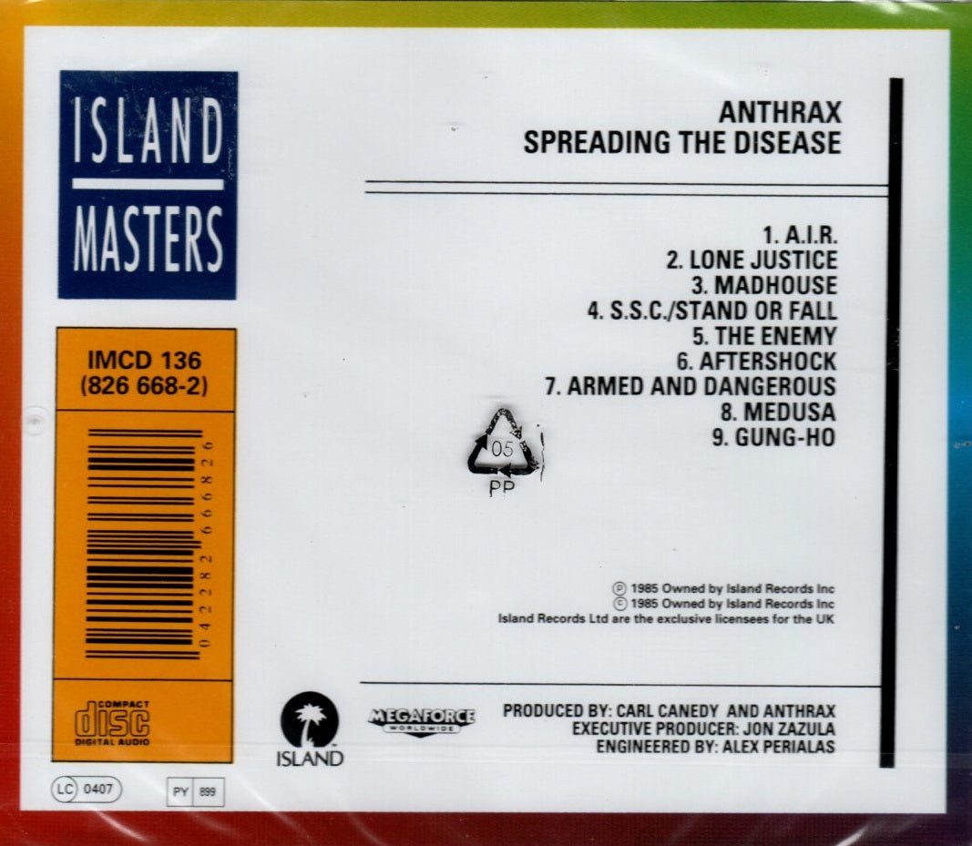 CD  Anthrax – Spreading The Disease