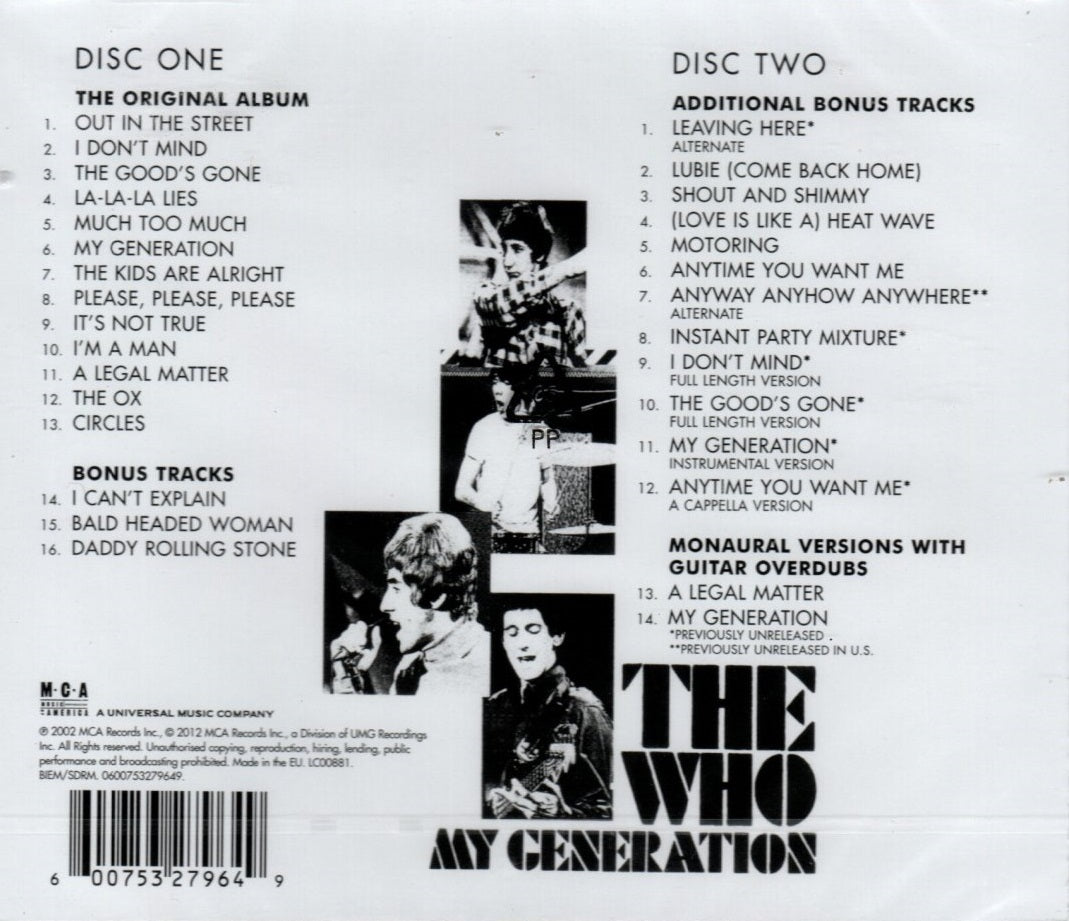CDX2 The Who – My Generation