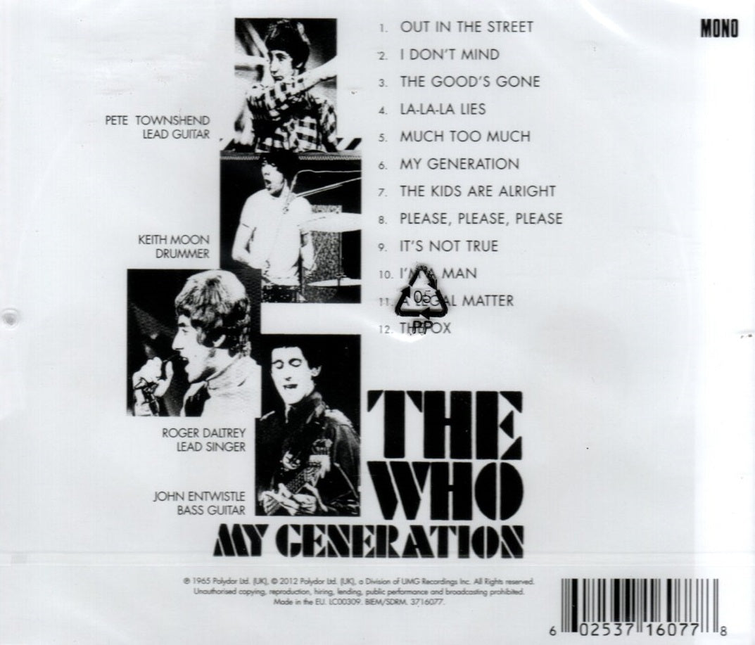 CD The Who – My Generation