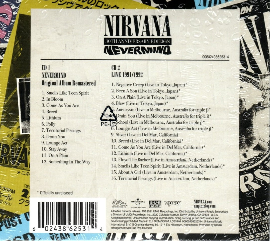 CDX2 Nirvana – Nevermind 30th Anniversary Édition