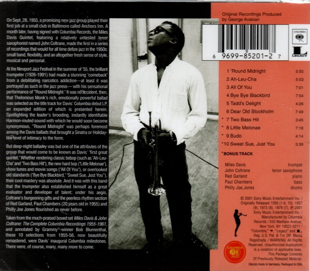 CD  Miles Davis – 'Round About Midnight