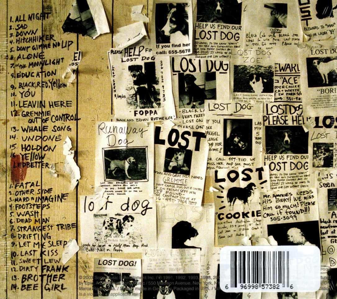 CDX2 Pearl Jam ‎– Lost Dogs