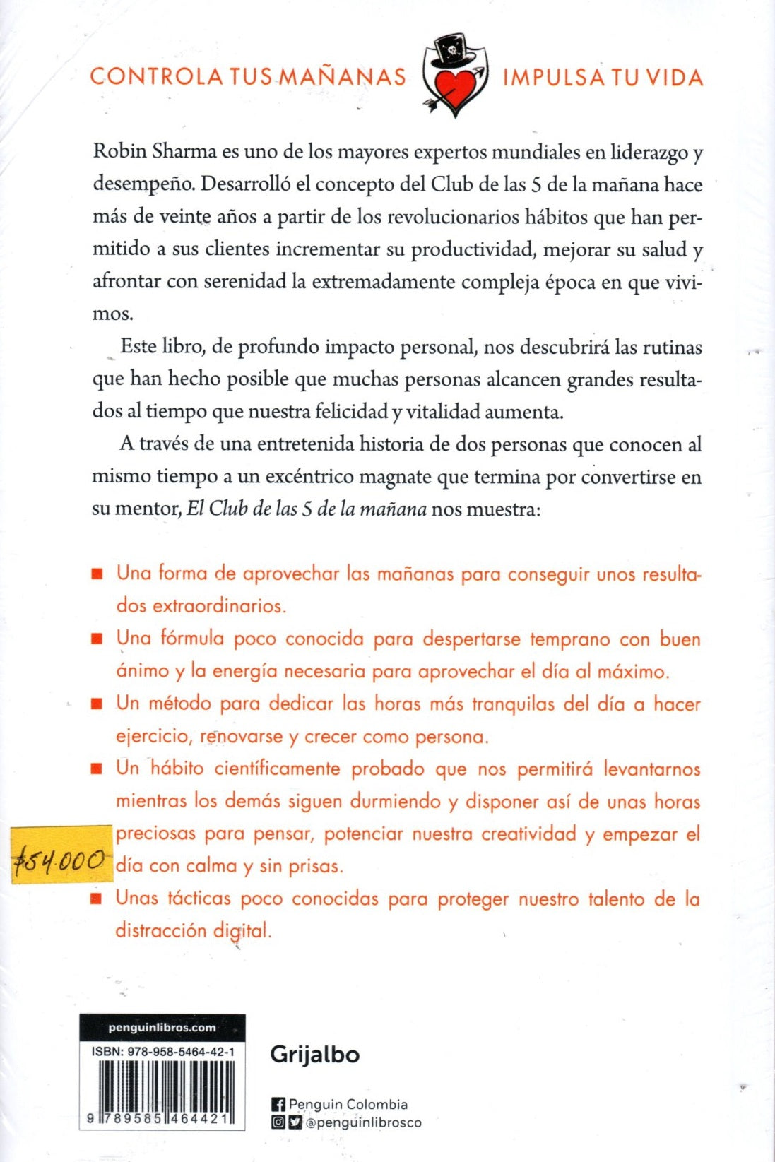 Libro Robin Sharma - El Club De Las 5 De La Mañana