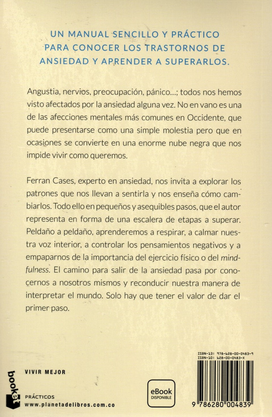 Libro Ferran Cases - El Pequeño Libro De La Ansiedad