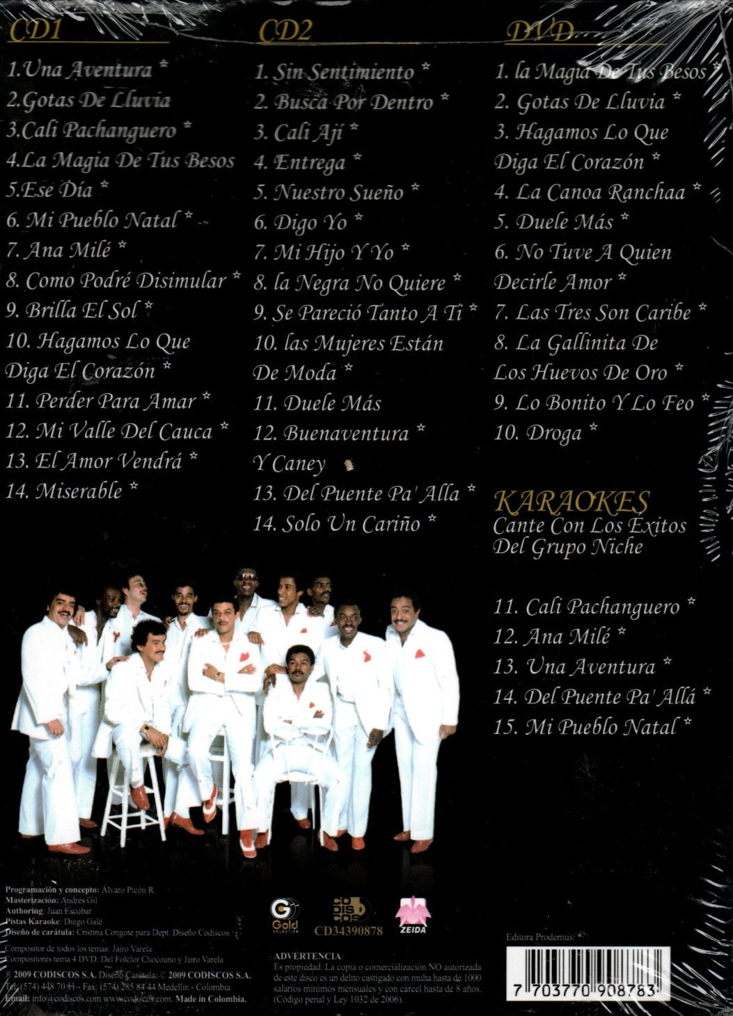 CDX2 + DVD Grupo Niche - Platino