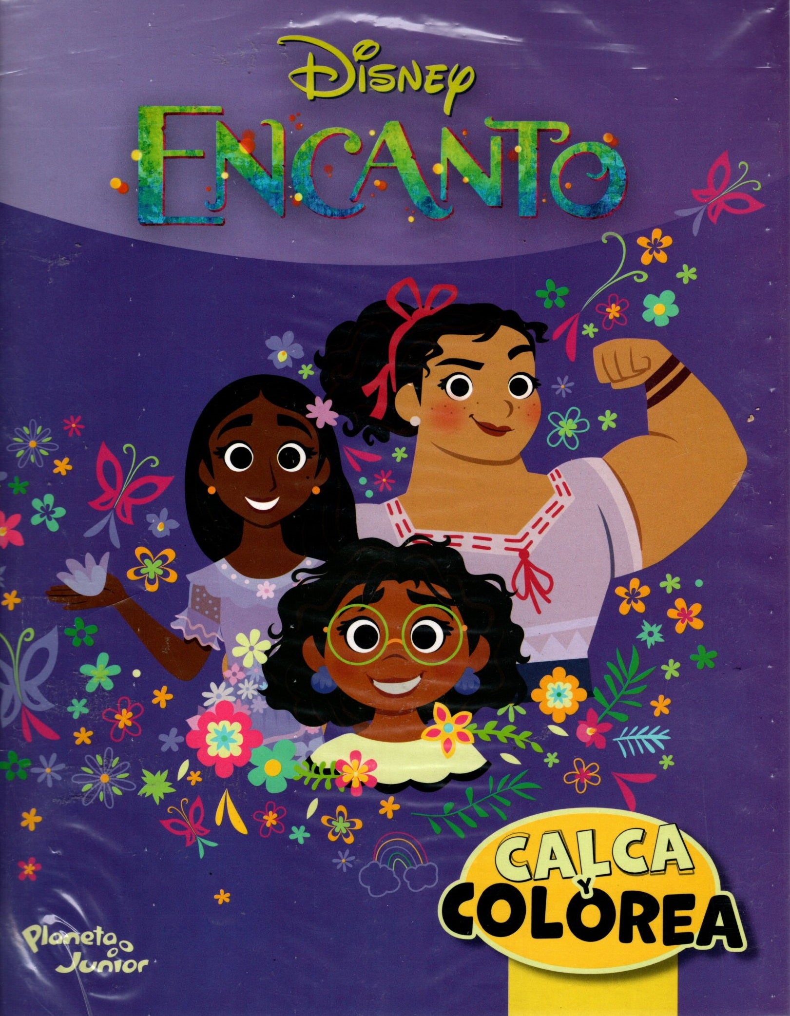 Libro Encanto Disney - Calca y colorea
