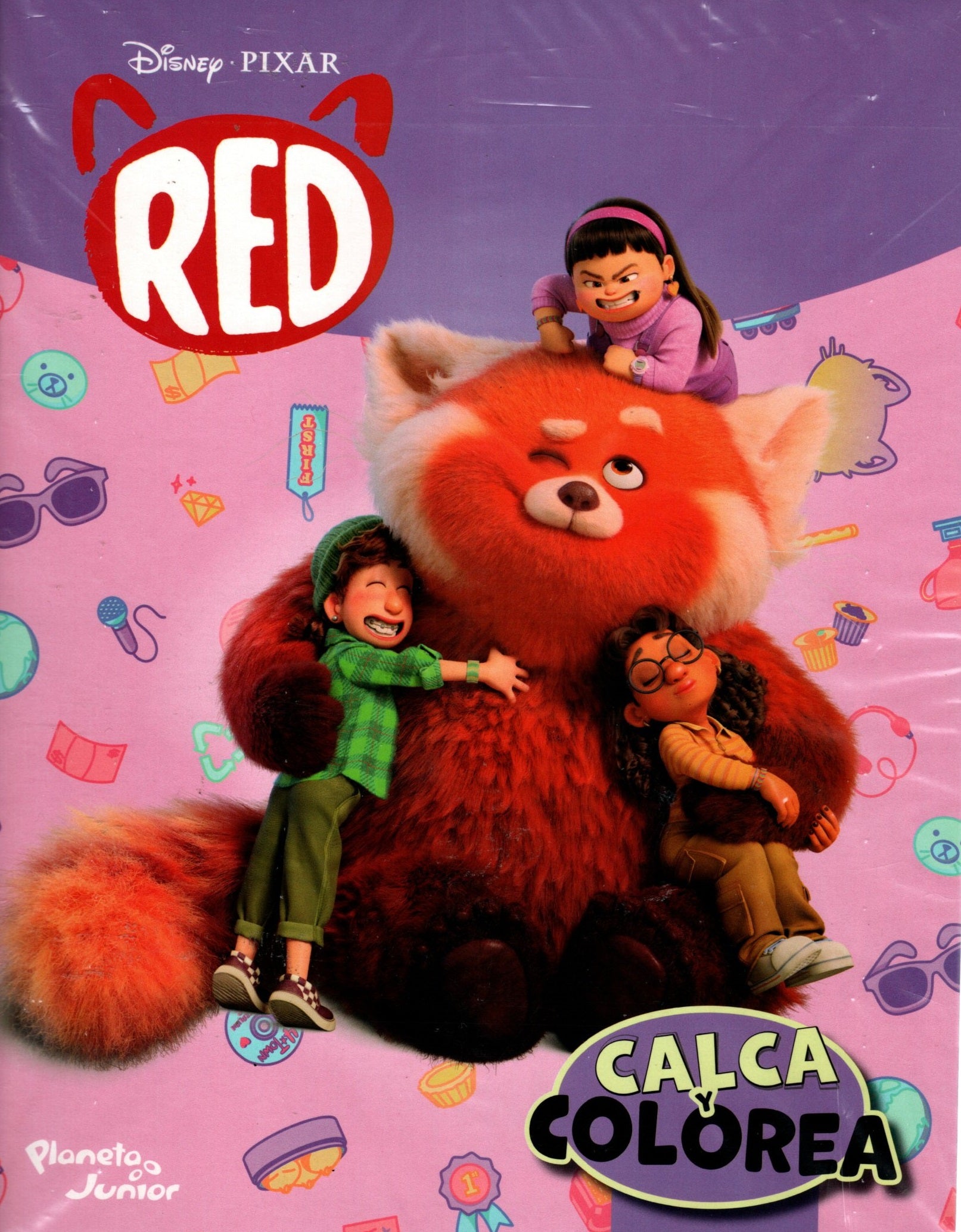 Libro Red  Disney - Calca y colorea