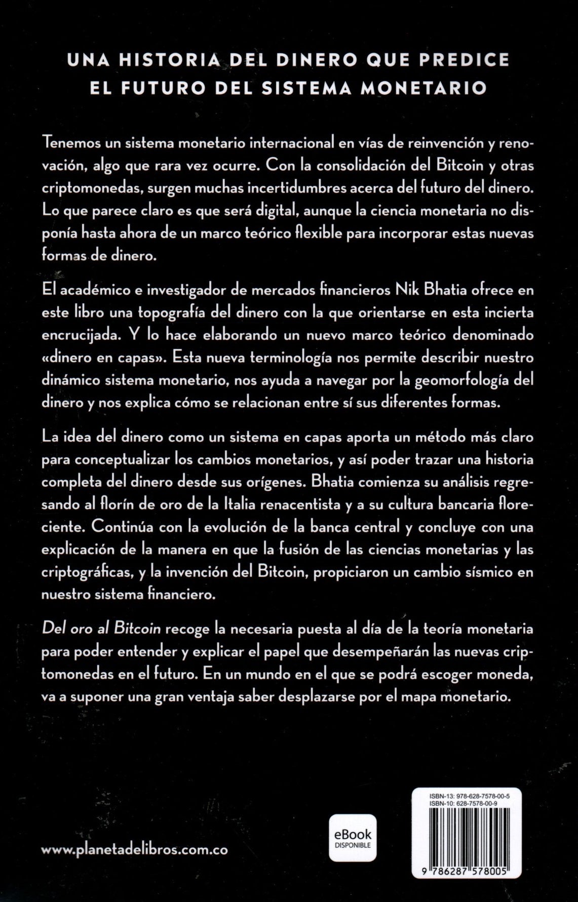 Libro Nik Bhatia - Del Oro Al Bitcoin