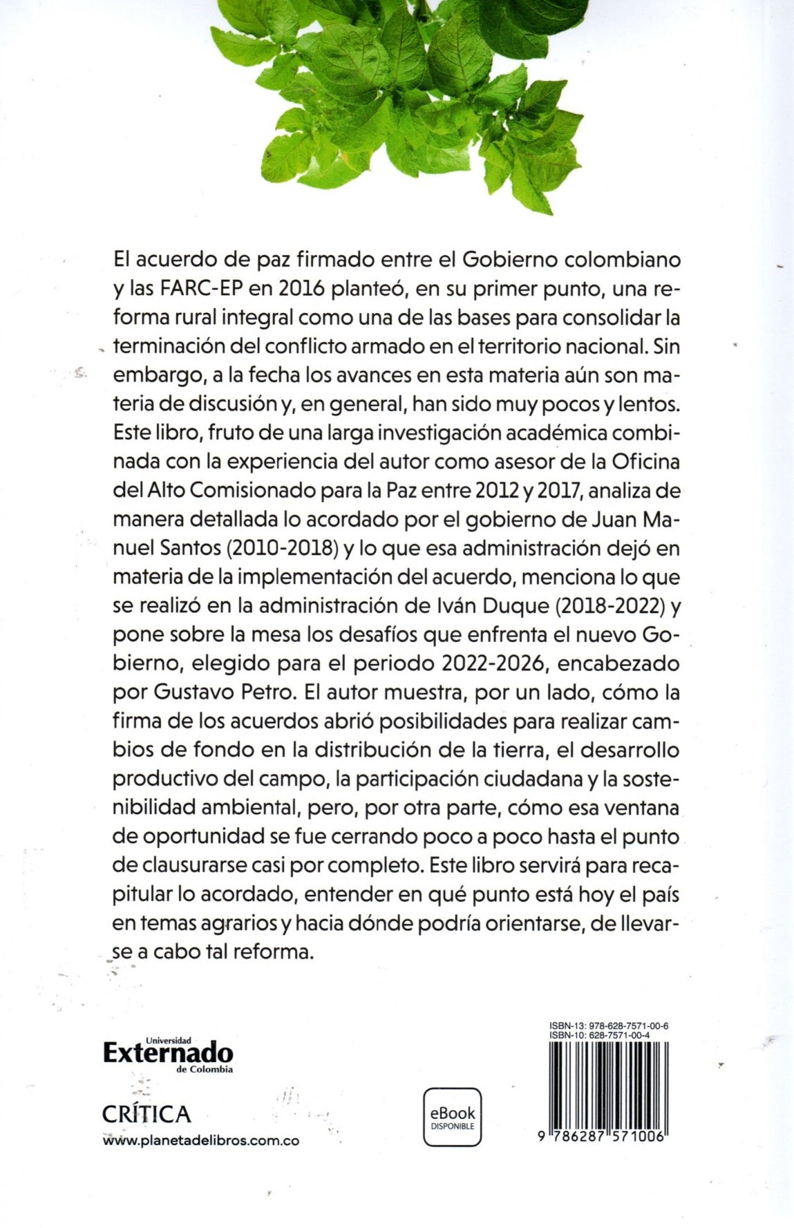 Libro Andrés García Trujillo - El Acuerdo Por Cumplir