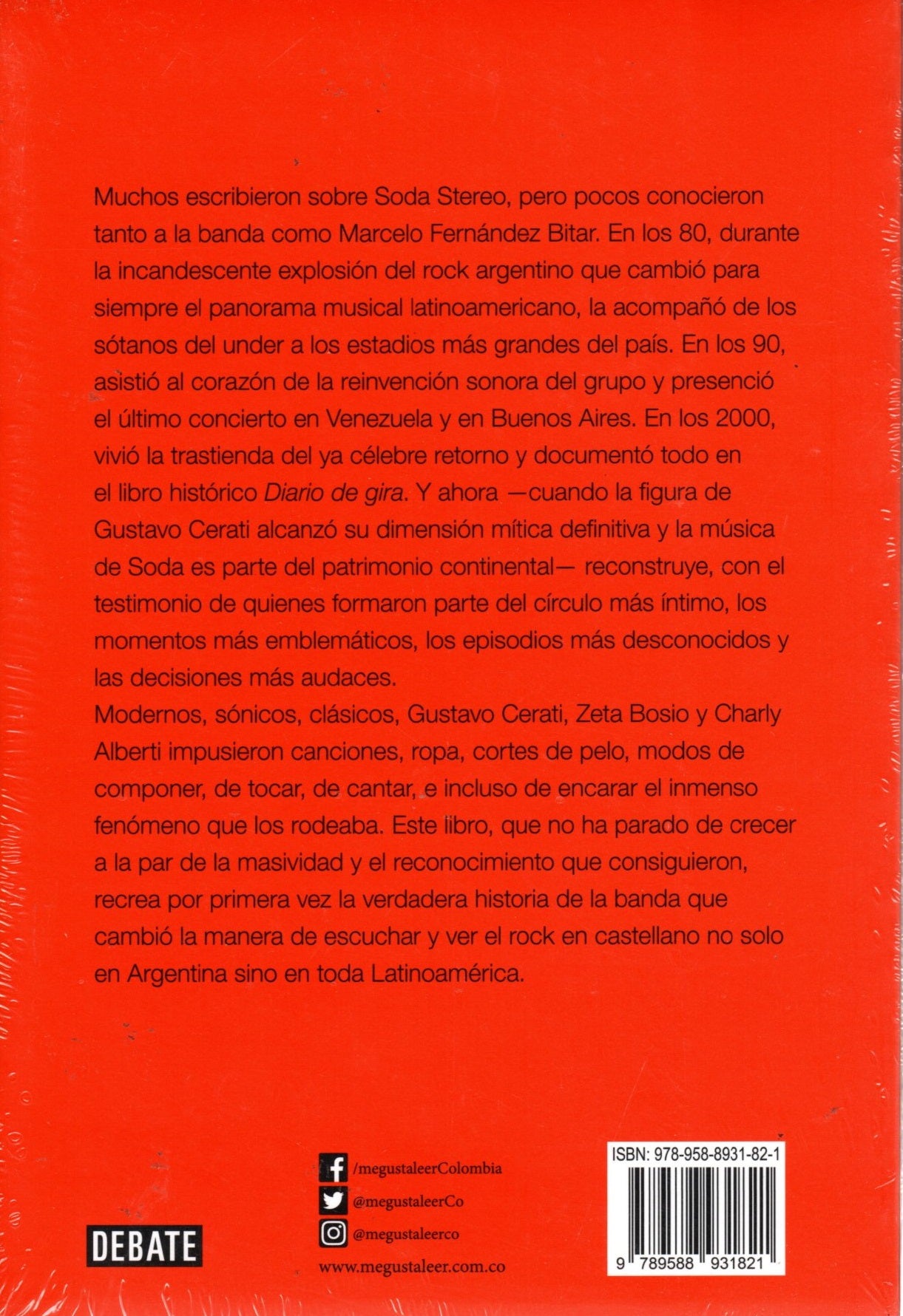 Libro Marcelo Fernández Bitar - Soda Stereo: La Biografía Total