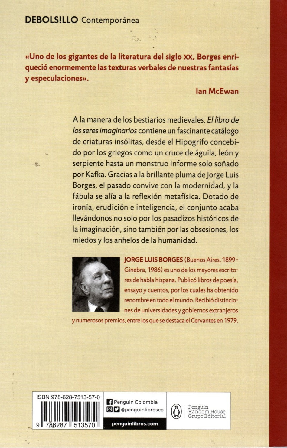 Libro Jorge Luis Borges - El Libro De Los Seres Imaginarios