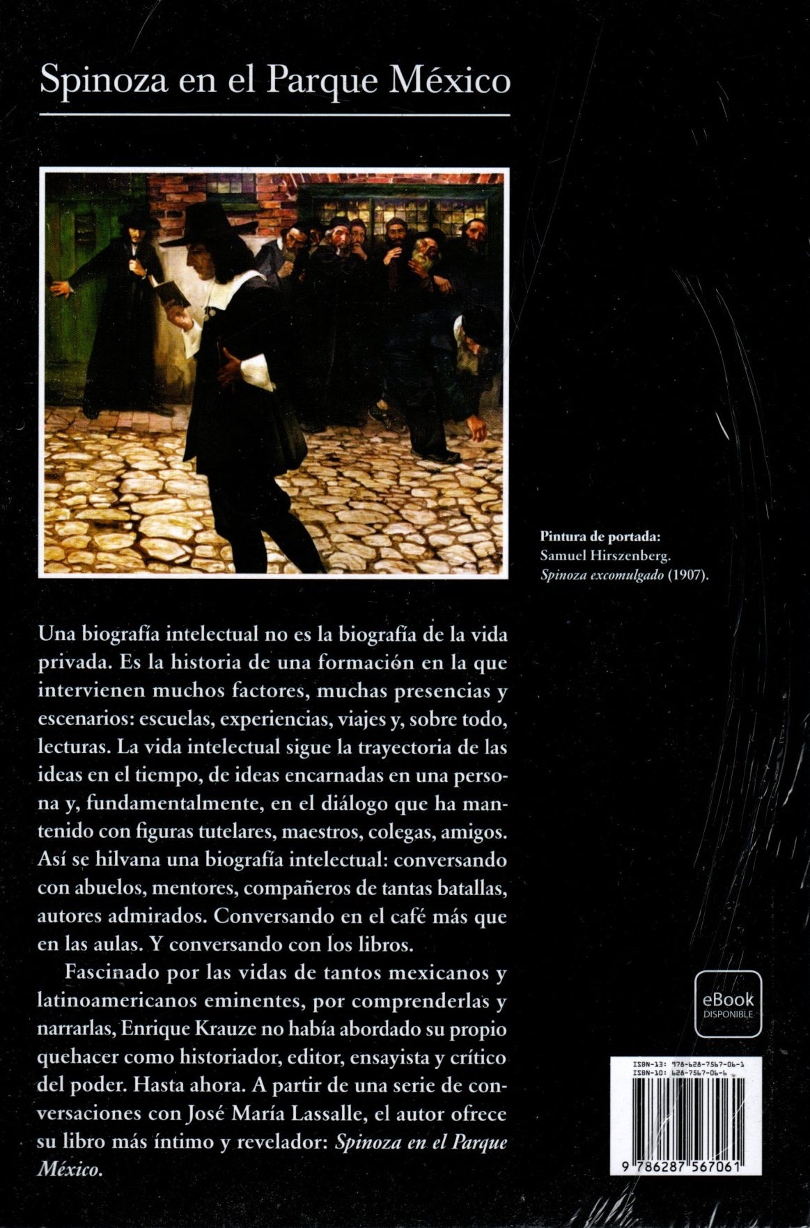 Libro Enrique Krauze - Spinoza en el Parque México