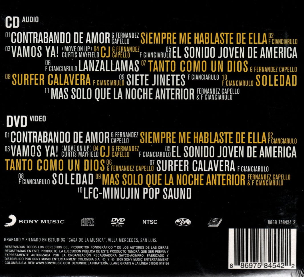 CD+DVD Los Fabulosos Cadillacs – El Arte de la Elegancia de LFC