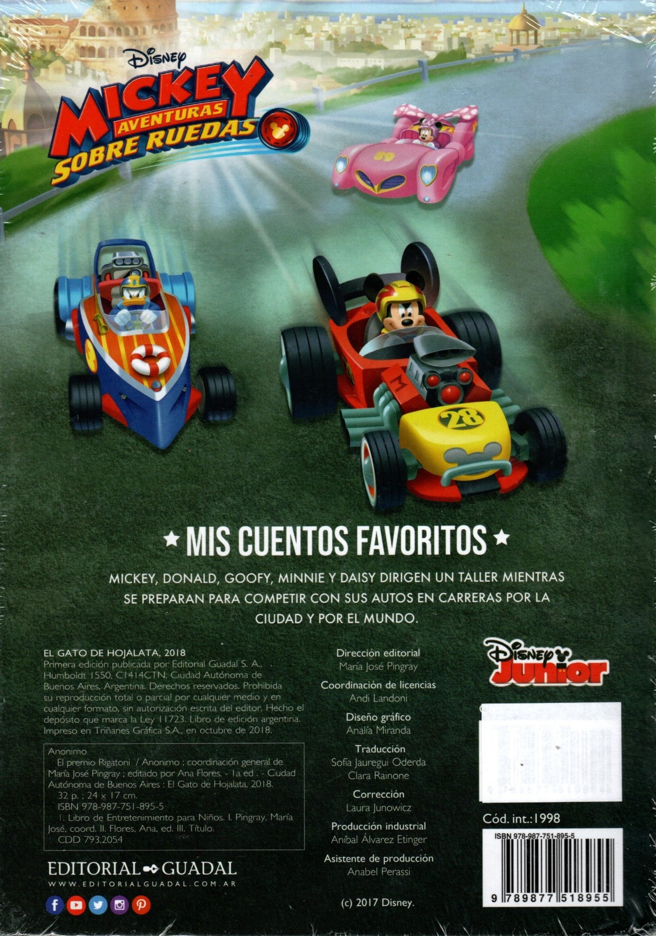 Libro Disney - Mickey Aventuras Sobre  Ruedas