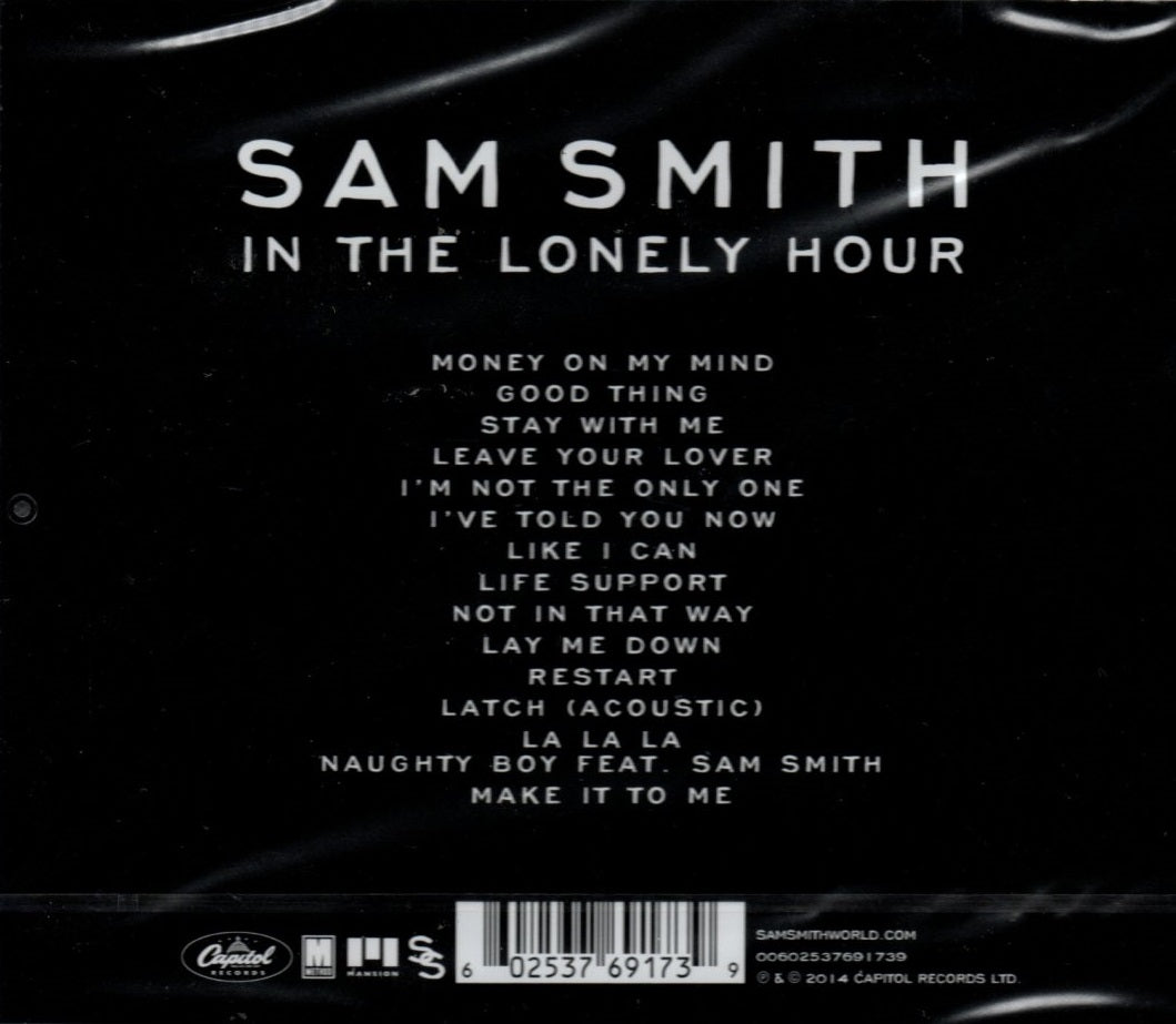 CD Sam Smith ‎– In The Lonely Hour