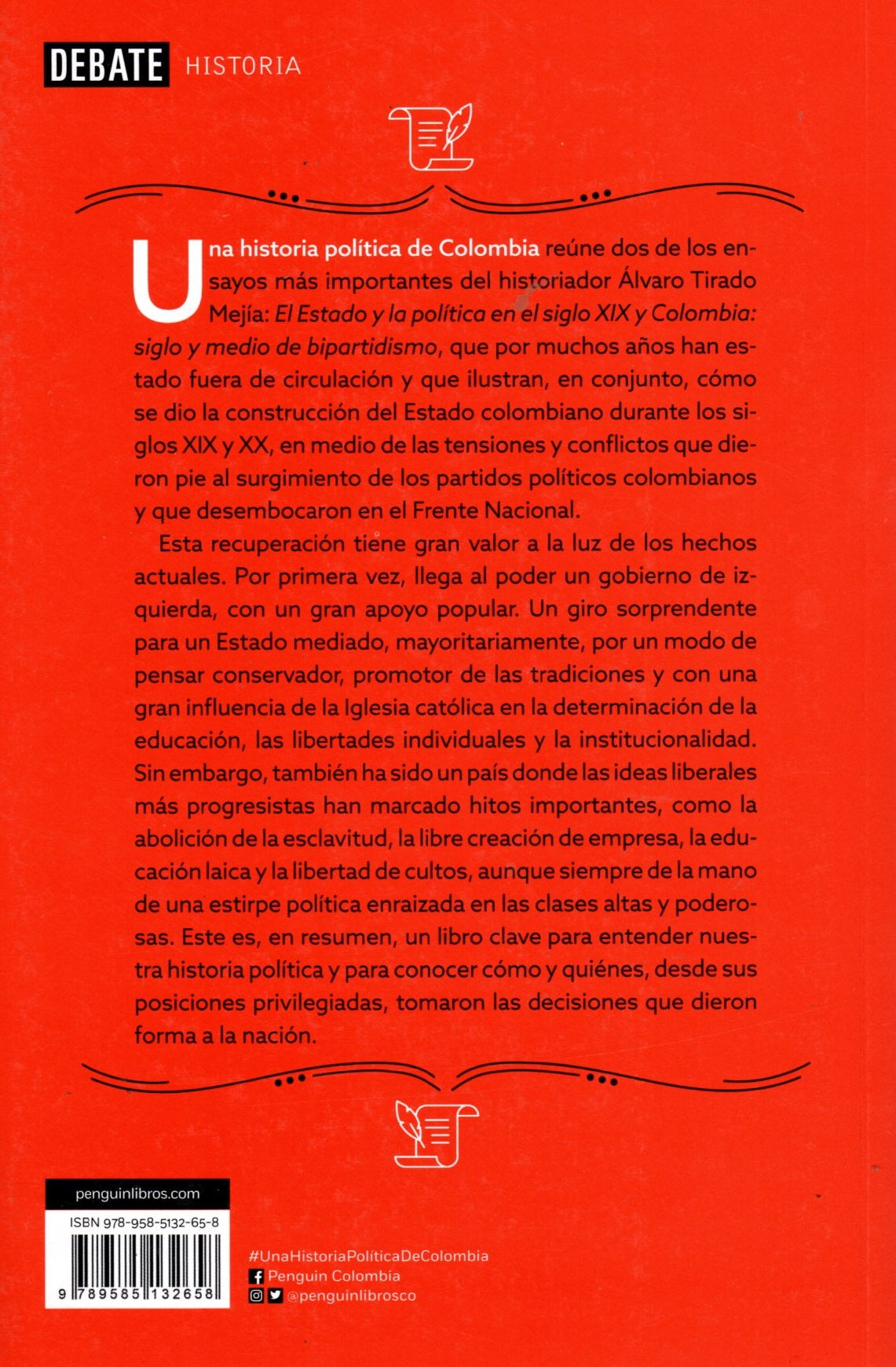 Libro Álvaro Tirado Mejía -  Leer Fragmento Una Historia Politica De Colombia