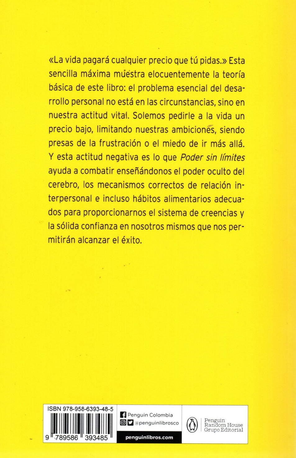 Libro Anthony Robbins - Poder Sin Límites