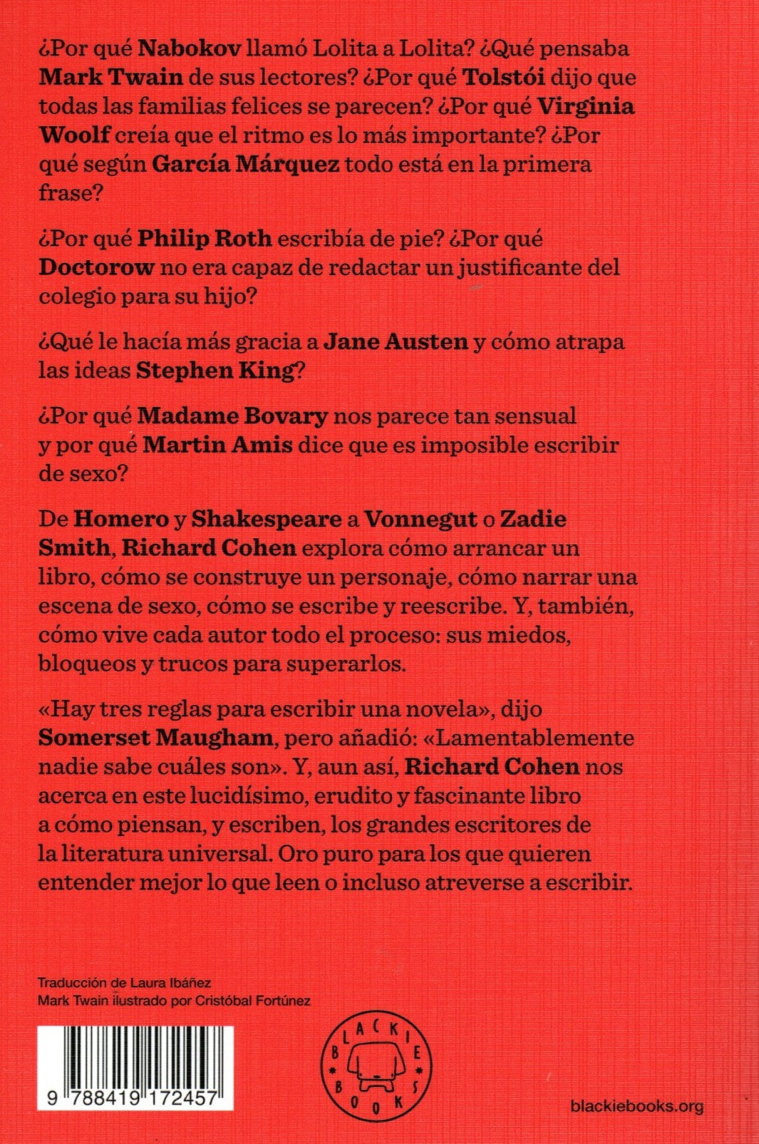 Libro Richard Cohen - Cómo piensan los escritores