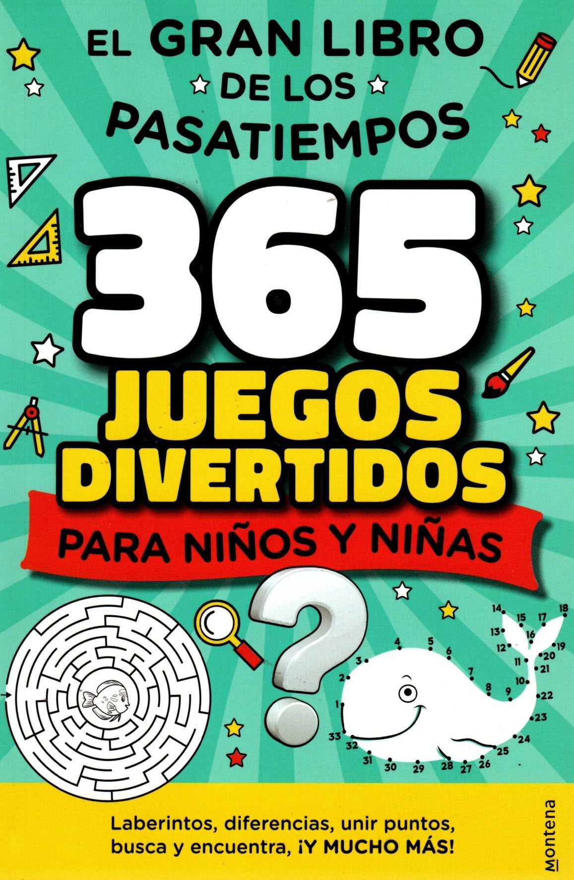 Libro El gran libro de los pasatiempos - 365 Juegos divertidos para Niños y Niñas