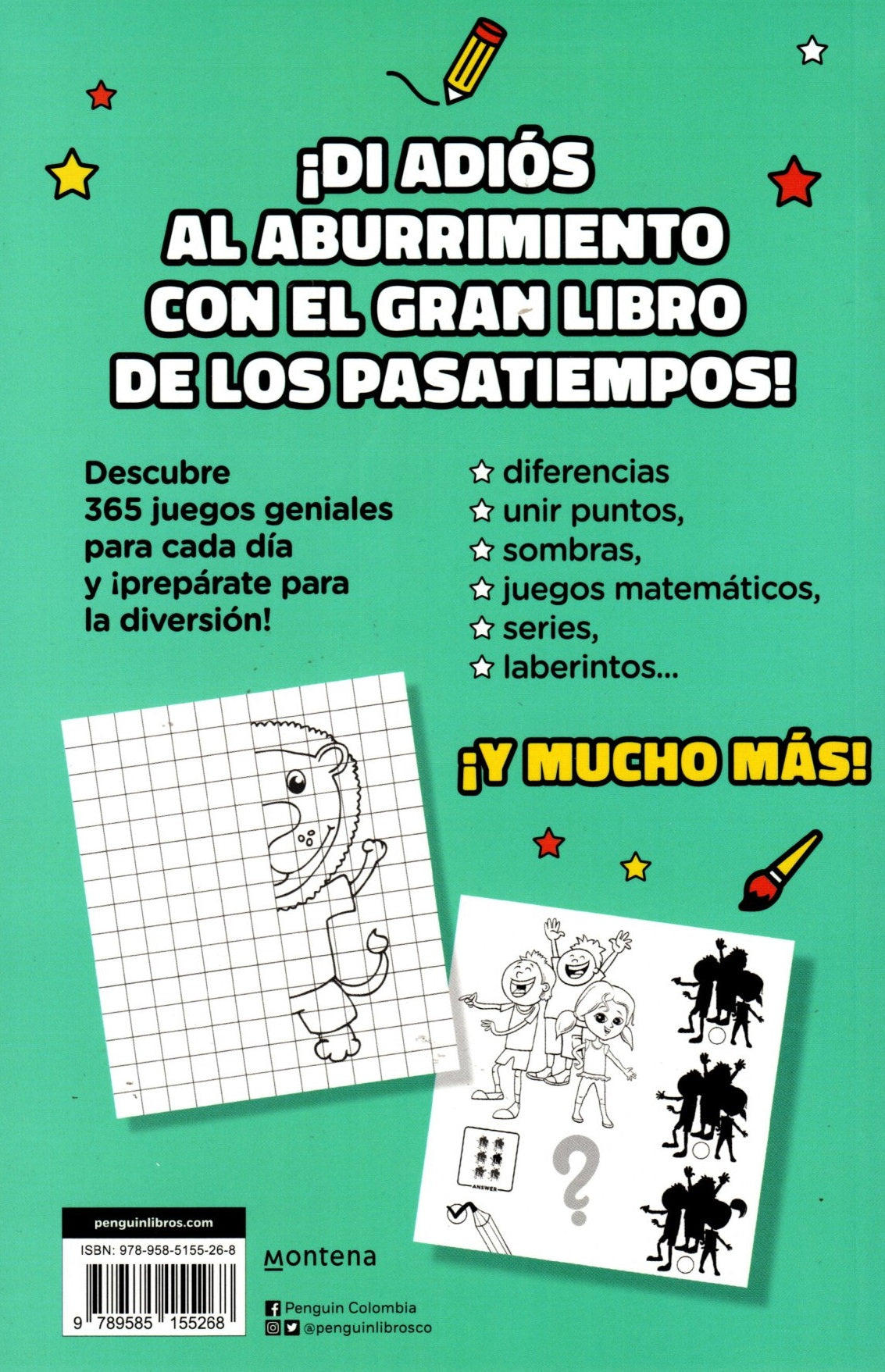 Libro El gran libro de los pasatiempos - 365 Juegos divertidos para Niños y Niñas