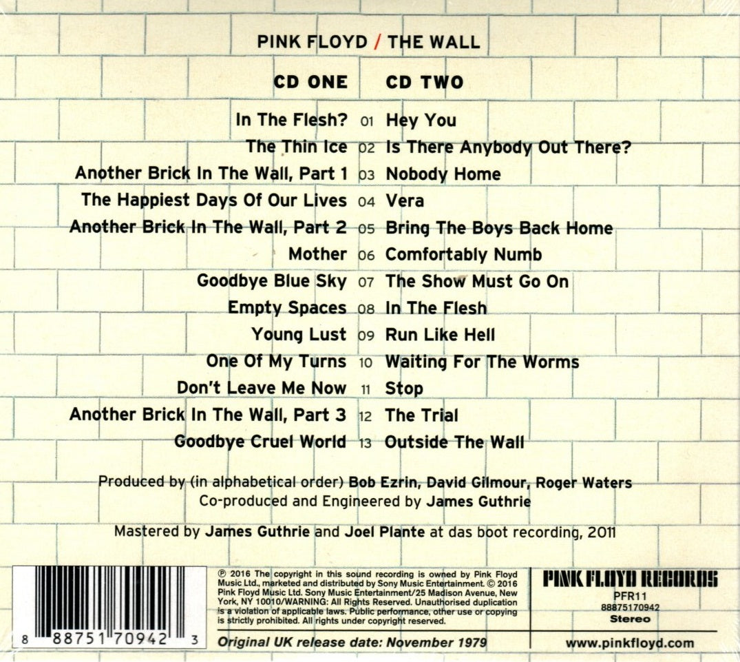 CDX2 Pink Floyd- The Wall