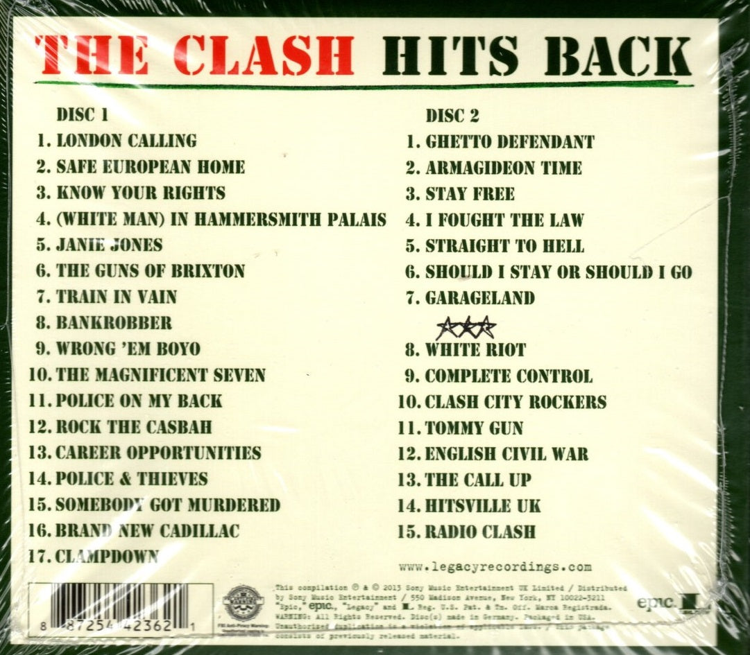 CD X2 The Clash – Hits Back