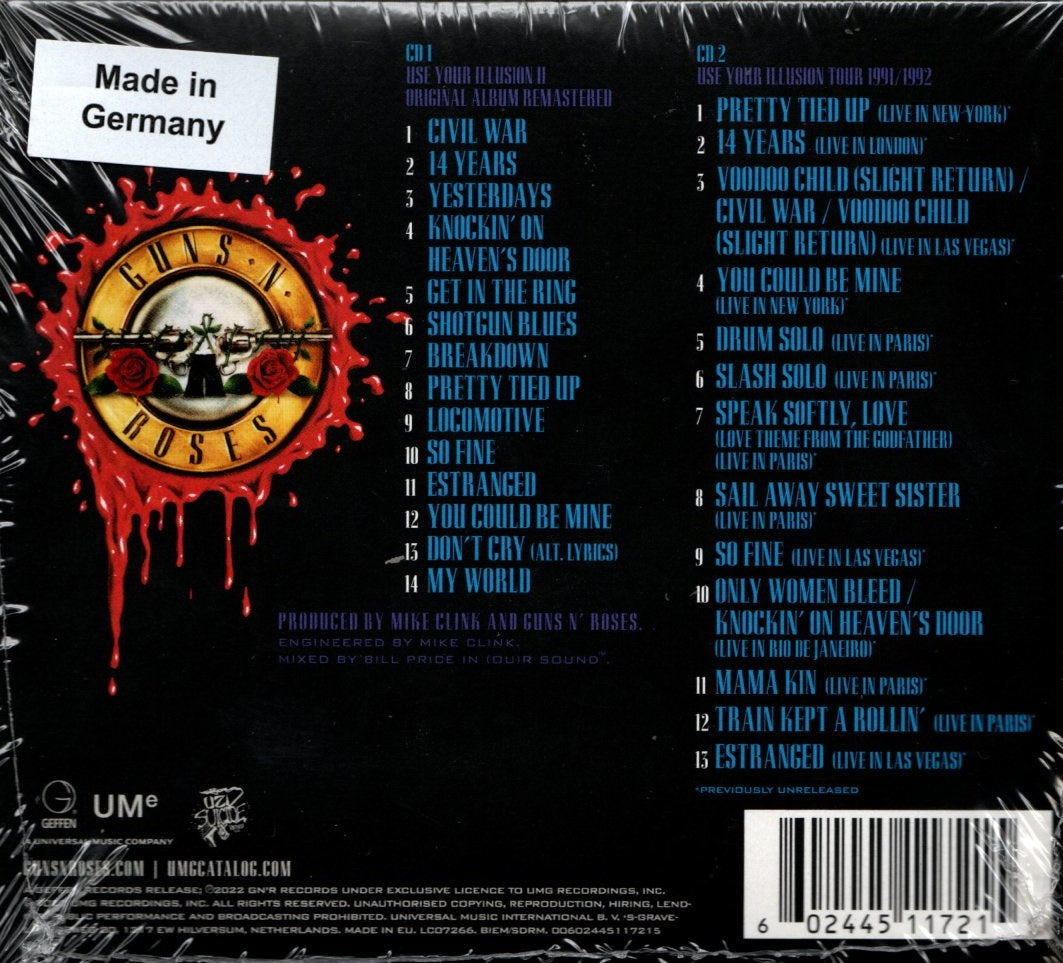 CDX2 Guns N' Roses – Use Your Illusion II