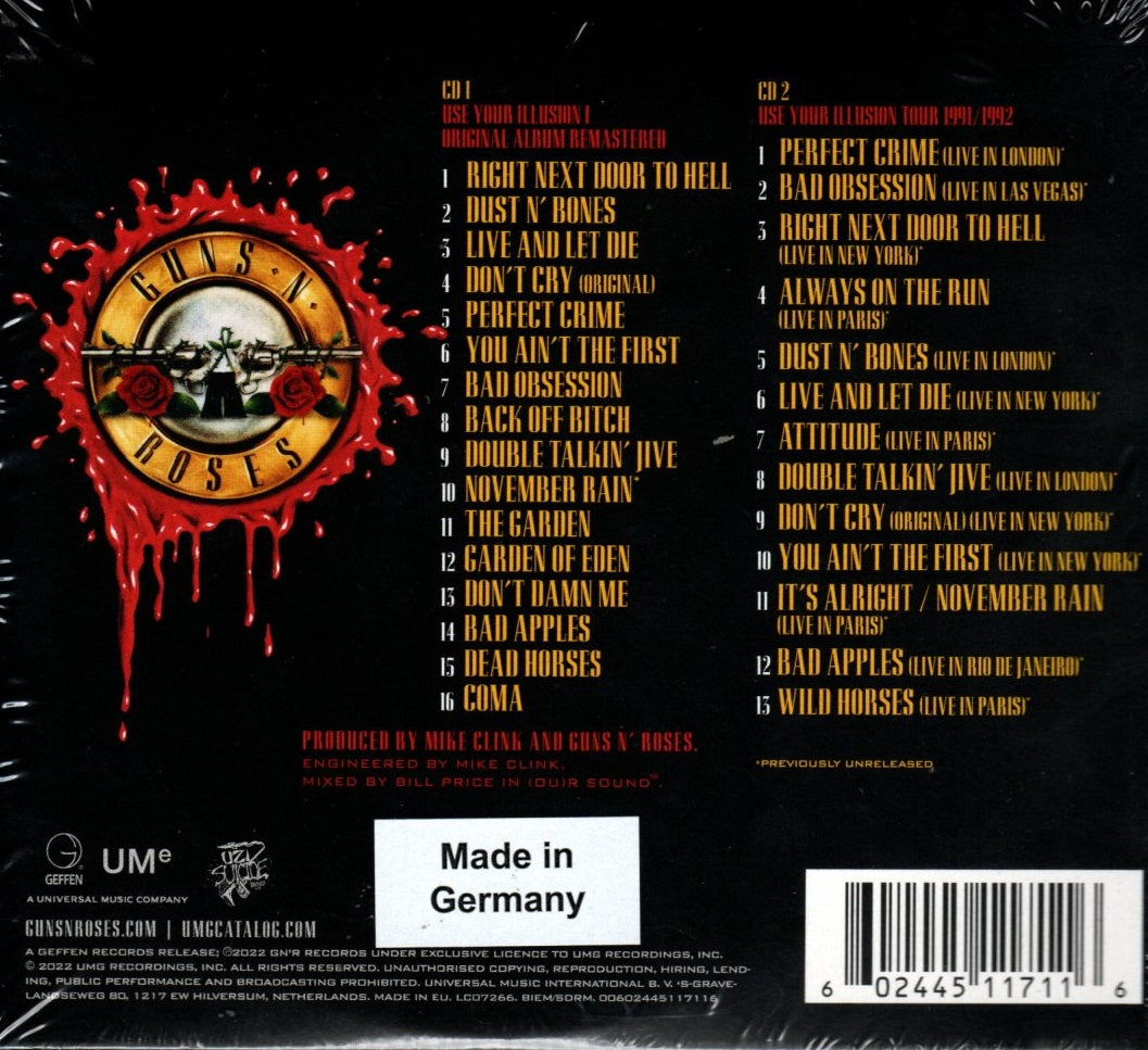 CDX2 Guns N' Roses – Use Your Íllusion I