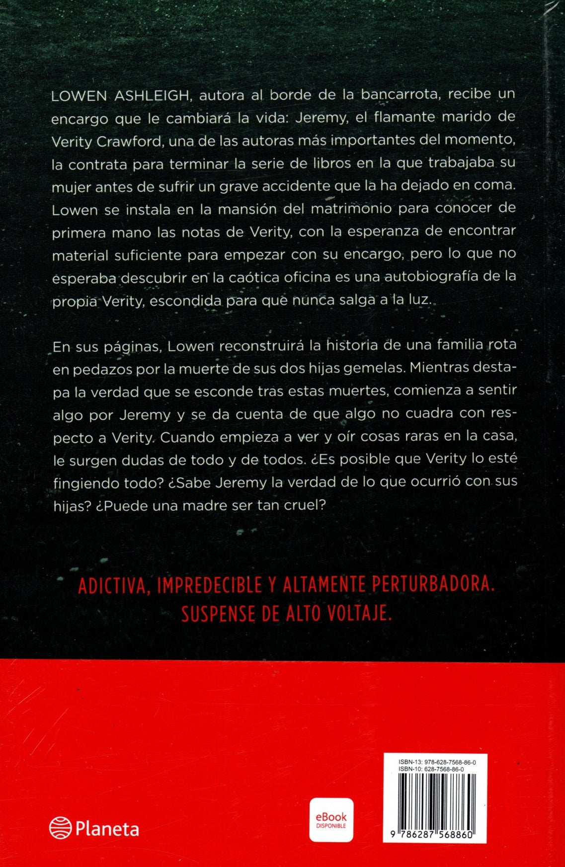 Libro Colleen Hoover - Verity. La Sombra De Un Engaño