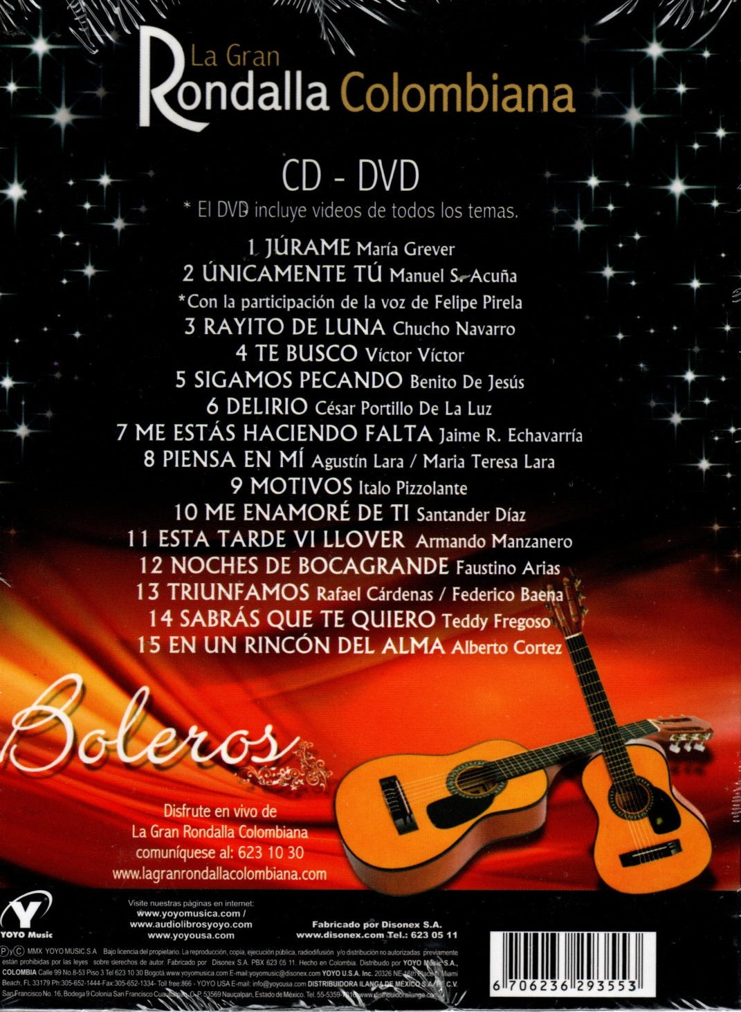 CD+DVD La Gran Rondalla Colombiana - Boleros