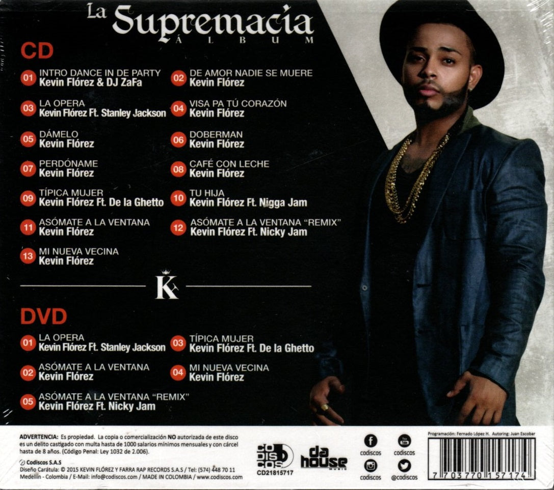 CD+DVD Kevin Florez - La Supremacia