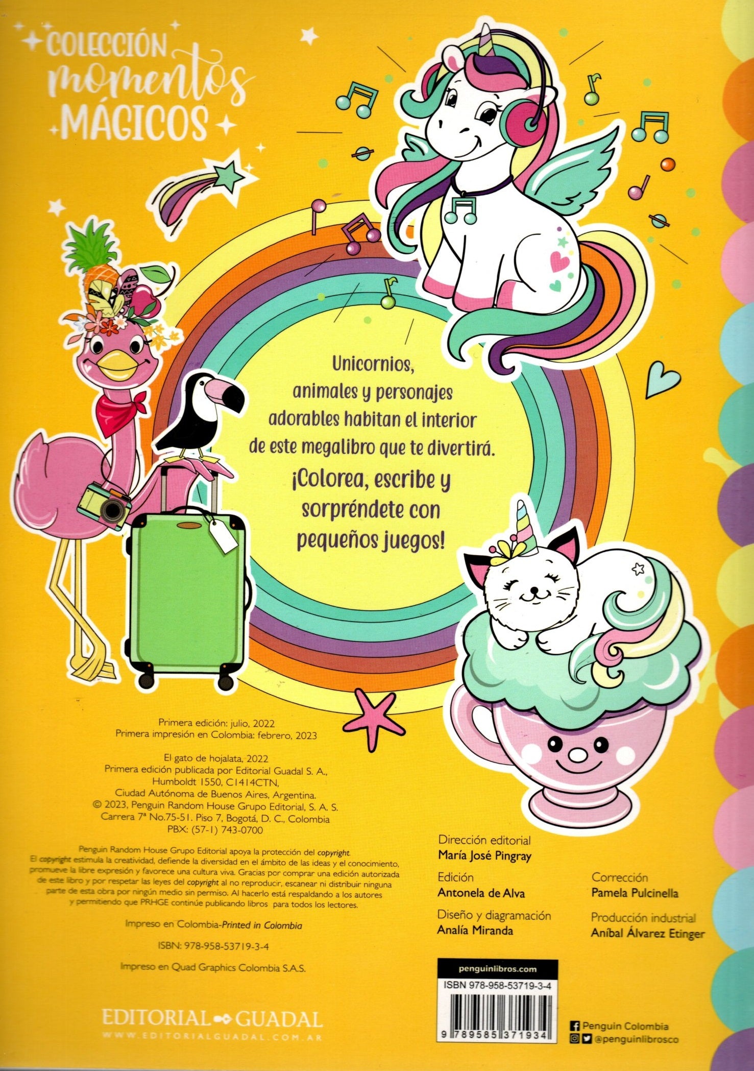 Libro - MegaLibro Para Pintar Unicornios, Animales Y Personajes