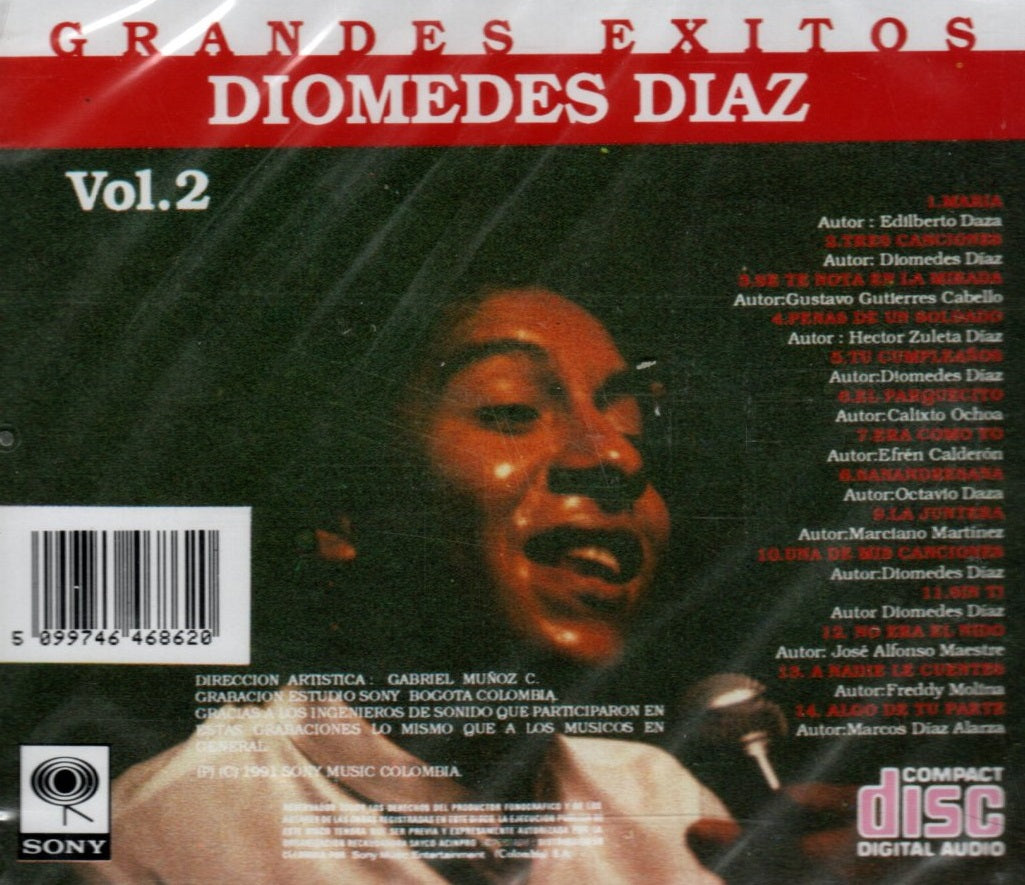 CD Diomedes Díaz ‎– Grandes Éxitos Vol. 2