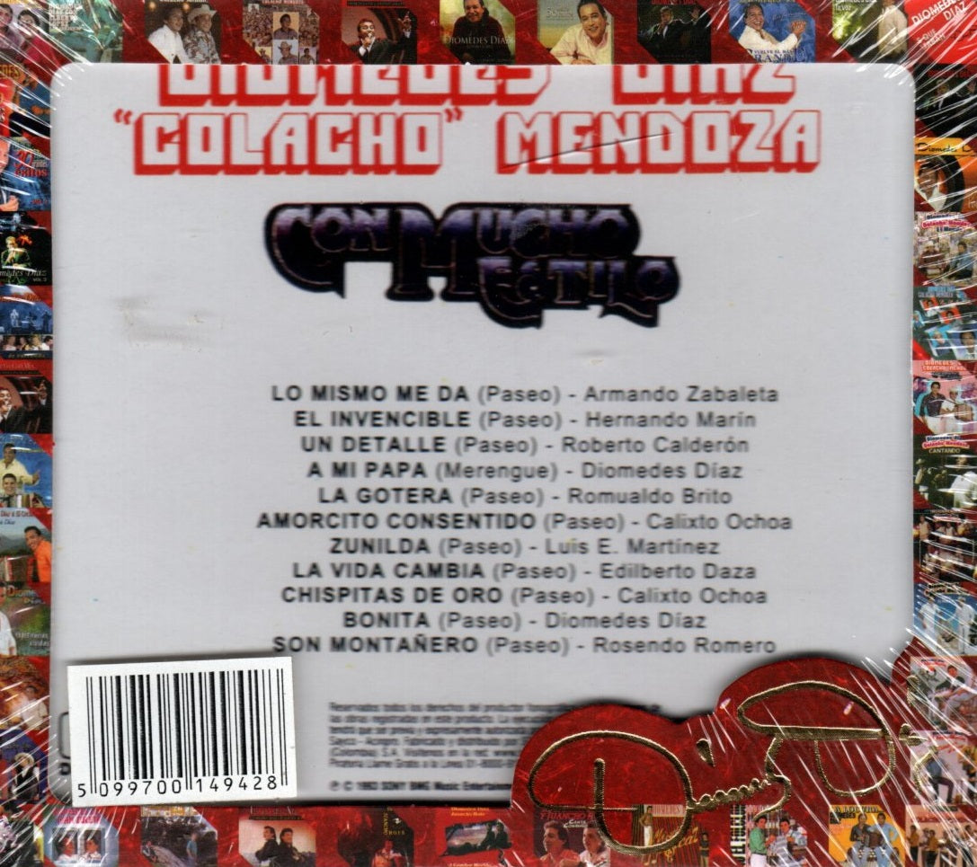 CD Diomedes Díaz & "Colacho" Mendoza ‎– Con Mucho Estilo